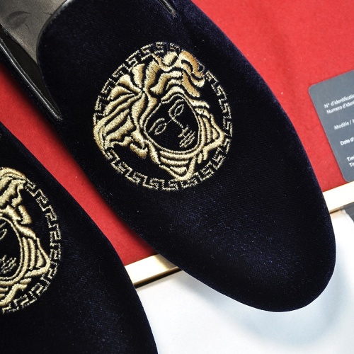 Replica Versace Leather Shoes For Men #1257480 $85.00 USD for Wholesale