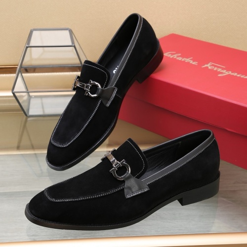 Salvatore Ferragamo Leather Shoes For Men #1257532, $92.00 USD, [ITEM#1257532], Salvatore Ferragamo Leather Shoes