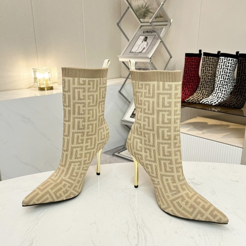 Replica Balmain Boots For Women #1257766 $96.00 USD for Wholesale