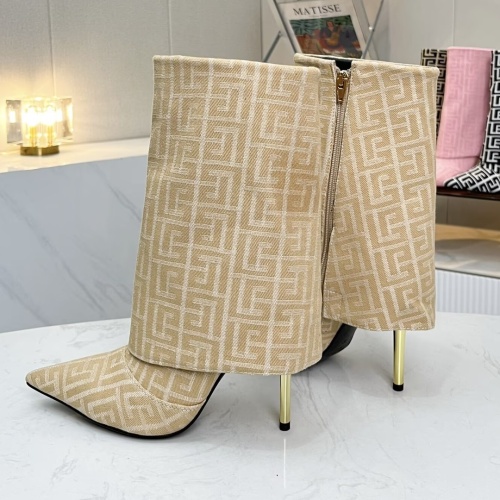 Replica Balmain Boots For Women #1257768 $112.00 USD for Wholesale