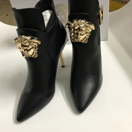 Replica Versace Boots For Women #1257775 $96.00 USD for Wholesale