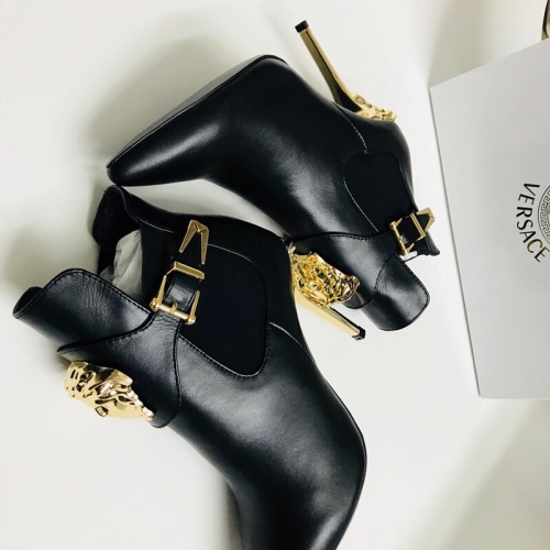 Replica Versace Boots For Women #1257775 $96.00 USD for Wholesale