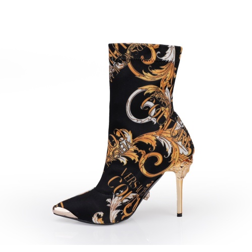 Replica Versace Boots For Women #1257777 $96.00 USD for Wholesale