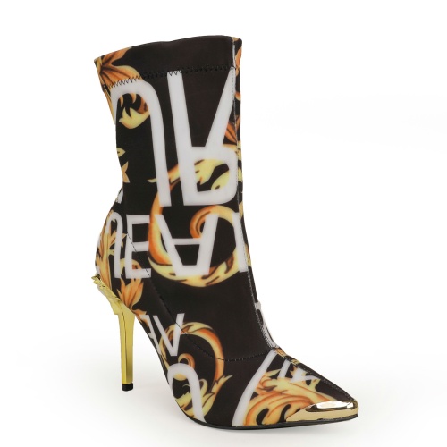 Replica Versace Boots For Women #1257778 $96.00 USD for Wholesale