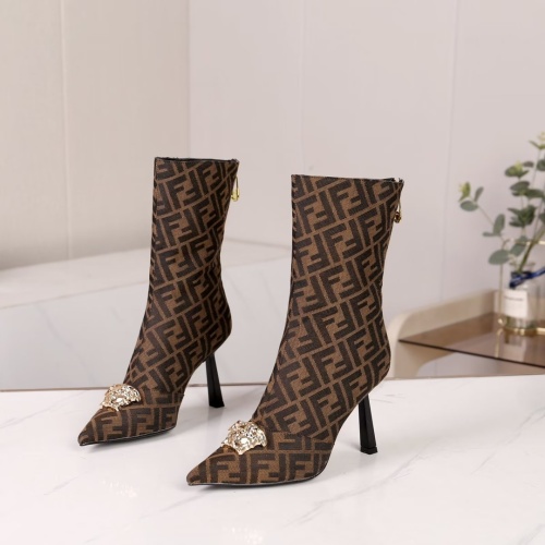 Versace Boots For Women #1257782, $115.00 USD, [ITEM#1257782], Versace Boots