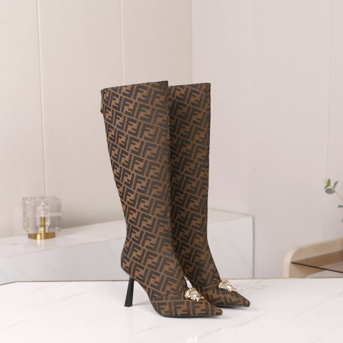 Replica Versace Boots For Women #1257783 $115.00 USD for Wholesale