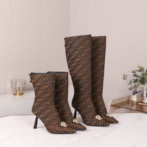 Replica Versace Boots For Women #1257783 $115.00 USD for Wholesale