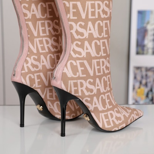 Replica Versace Boots For Women #1257784 $115.00 USD for Wholesale