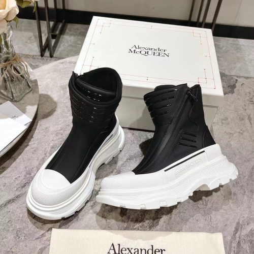 Replica Alexander McQueen Boots For Women #1258163 $130.00 USD for Wholesale