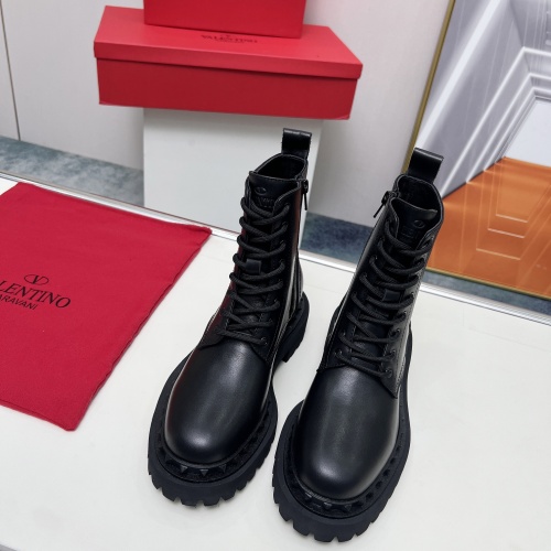 Replica Valentino Boots For Women #1258201 $112.00 USD for Wholesale