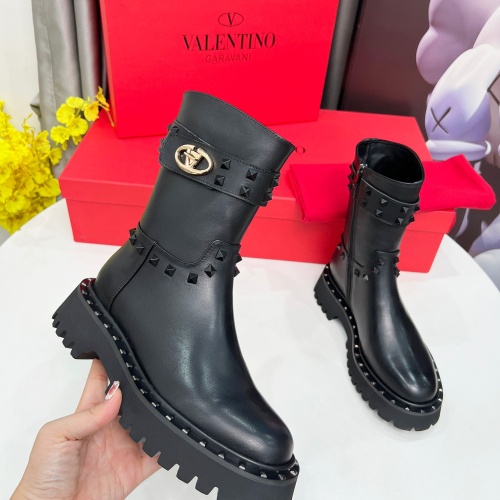 Replica Valentino Boots For Women #1258389 $115.00 USD for Wholesale