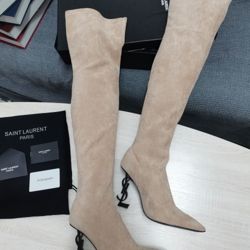 Replica Yves Saint Laurent YSL Boots For Women #1258404 $145.00 USD for Wholesale