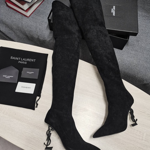 Replica Yves Saint Laurent YSL Boots For Women #1258407 $145.00 USD for Wholesale