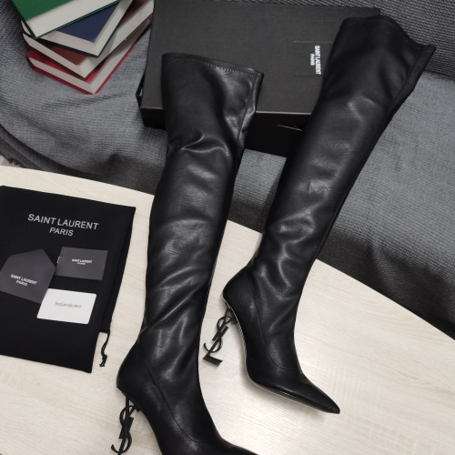 Replica Yves Saint Laurent YSL Boots For Women #1258408 $145.00 USD for Wholesale