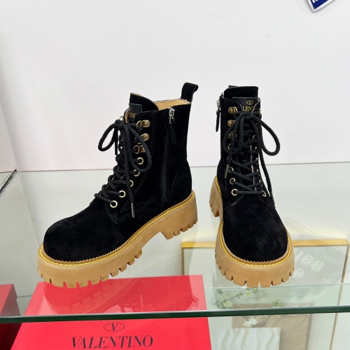 Replica Valentino Boots For Women #1258539 $112.00 USD for Wholesale