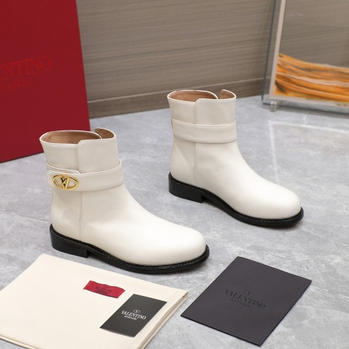 Replica Valentino Boots For Women #1258594 $130.00 USD for Wholesale