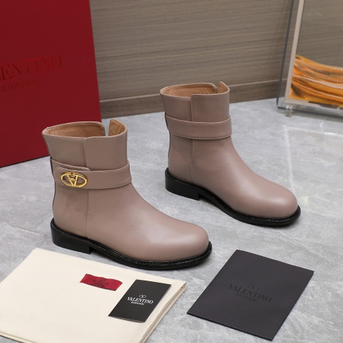 Replica Valentino Boots For Women #1258595 $130.00 USD for Wholesale