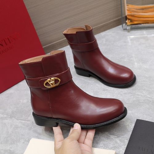 Replica Valentino Boots For Women #1258597 $130.00 USD for Wholesale