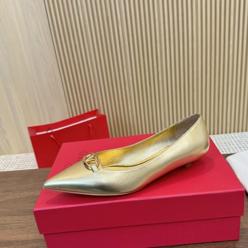 Replica Valentino Flat Shoes For Women #1259137 $102.00 USD for Wholesale