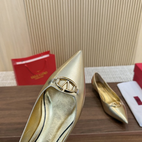 Replica Valentino Flat Shoes For Women #1259137 $102.00 USD for Wholesale