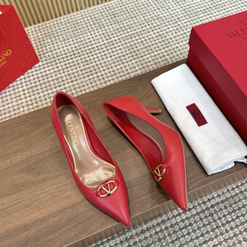 Replica Valentino High-Heeled Shoes For Women #1259175 $102.00 USD for Wholesale