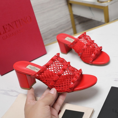 Replica Valentino Slippers For Women #1259185 $102.00 USD for Wholesale