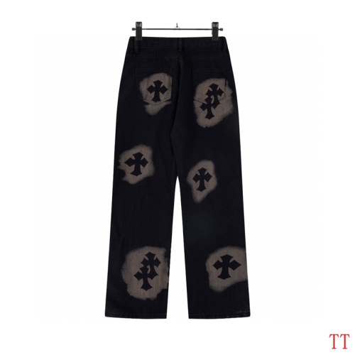 Replica Chrome Hearts Jeans For Men #1259395 $48.00 USD for Wholesale