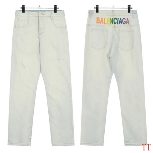 Replica Balenciaga Jeans For Men #1259462 $48.00 USD for Wholesale