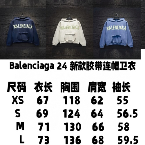 Replica Balenciaga Hoodies Long Sleeved For Unisex #1259497 $72.00 USD for Wholesale