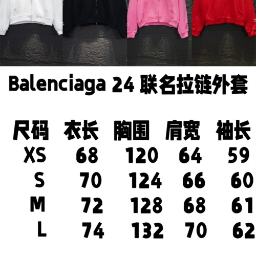 Replica Balenciaga Jackets Long Sleeved For Unisex #1259506 $82.00 USD for Wholesale