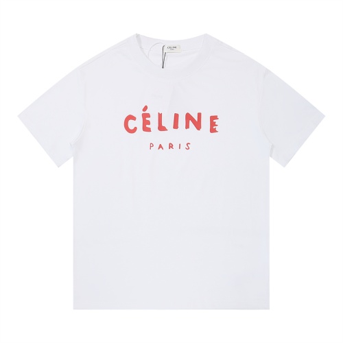 Celine T-Shirts Short Sleeved For Unisex #1259545, $34.00 USD, [ITEM#1259545], Celine T-Shirts