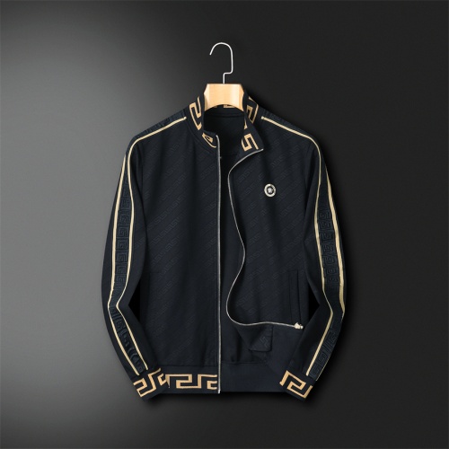 Replica Versace Tracksuits Long Sleeved For Men #1259642 $92.00 USD for Wholesale