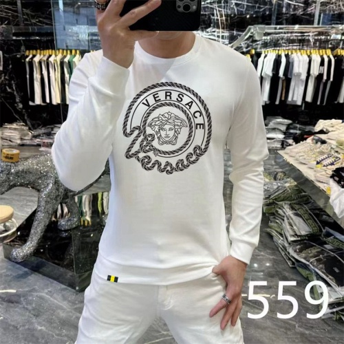 Versace Hoodies Long Sleeved For Men #1259735, $48.00 USD, [ITEM#1259735], Versace Hoodies