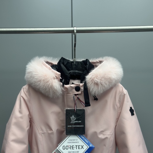 Replica Moncler Down Feather Coat Long Sleeved For Women #1260016 $247.93 USD for Wholesale