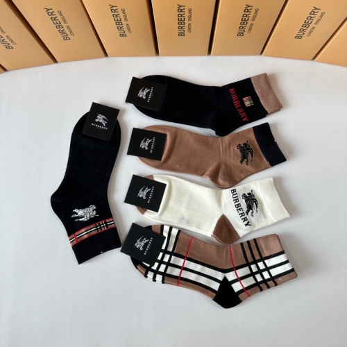 Replica Burberry Socks #1261089 $27.00 USD for Wholesale