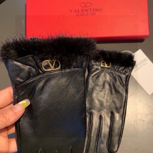 Replica Valentino Gloves For Women #1261199 $52.00 USD for Wholesale