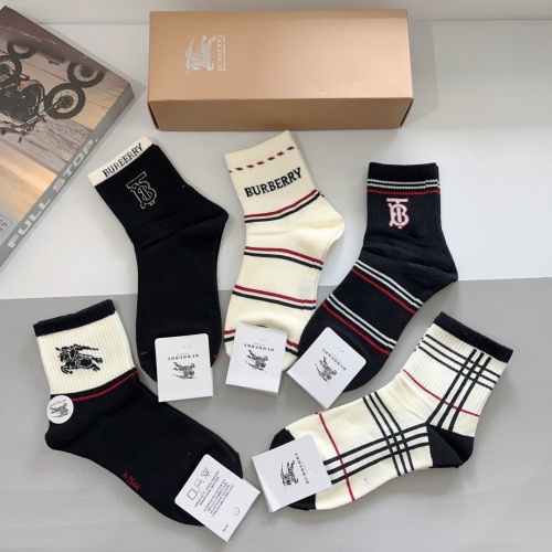 Replica Burberry Socks #1261215 $25.00 USD for Wholesale