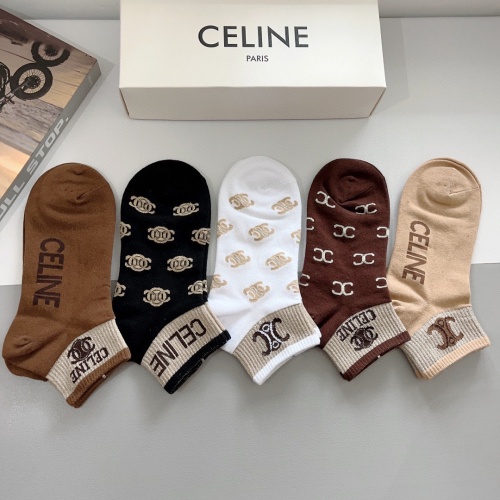 Replica Celine Socks #1261218 $25.00 USD for Wholesale