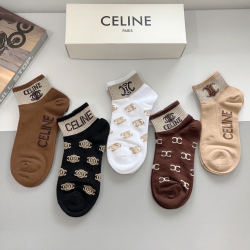 Replica Celine Socks #1261218 $25.00 USD for Wholesale