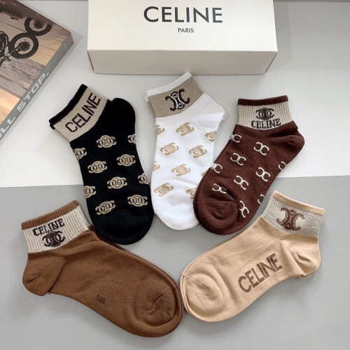 Replica Celine Socks #1261218 $25.00 USD for Wholesale