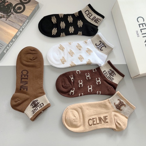 Replica Celine Socks #1261218 $25.00 USD for Wholesale