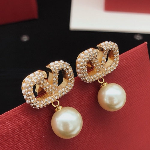 Replica Valentino Earrings For Women #1261495 $32.00 USD for Wholesale