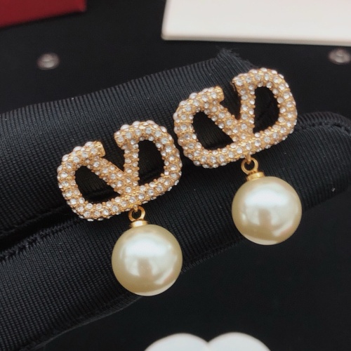 Replica Valentino Earrings For Women #1261495 $32.00 USD for Wholesale