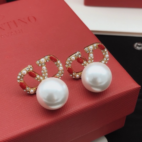 Replica Valentino Earrings For Women #1261510 $32.00 USD for Wholesale