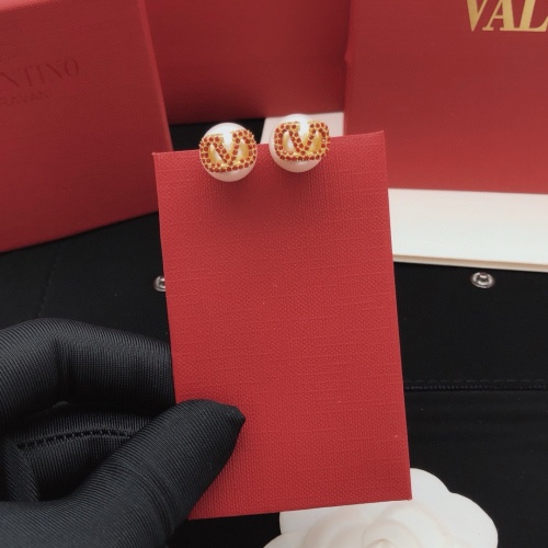 Replica Valentino Earrings For Women #1261666 $27.00 USD for Wholesale