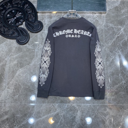 Replica Chrome Hearts T-Shirts Long Sleeved For Unisex #1261752 $36.00 USD for Wholesale