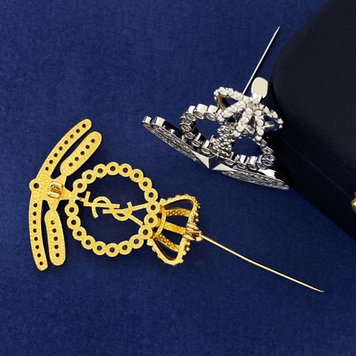 Replica Yves Saint Laurent Brooches For Women #1262697 $29.00 USD for Wholesale