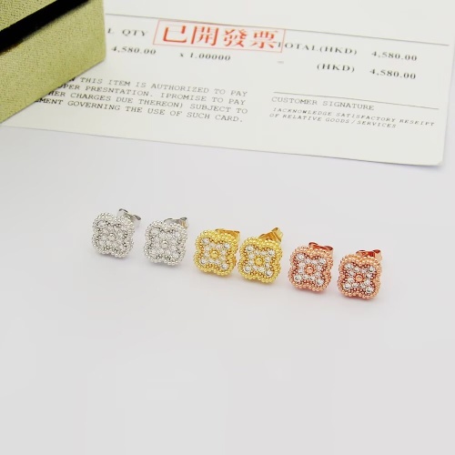 Replica Van Cleef & Arpels Earrings For Women #1262761 $25.00 USD for Wholesale