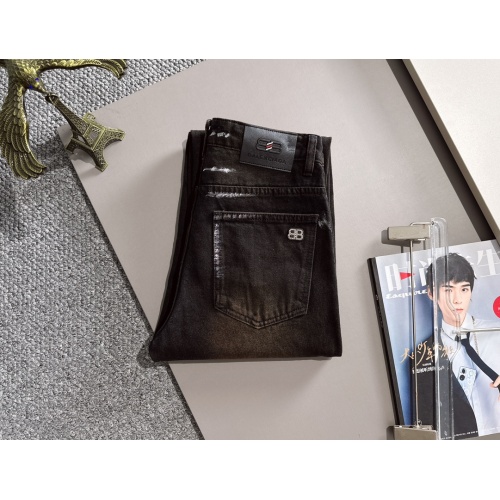 Replica Balenciaga Jeans For Men #1263152 $82.00 USD for Wholesale