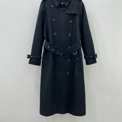 Burberry Trench Coat Long Sleeved For Women #1263608, $202.00 USD, [ITEM#1263608], Burberry Trench Coat